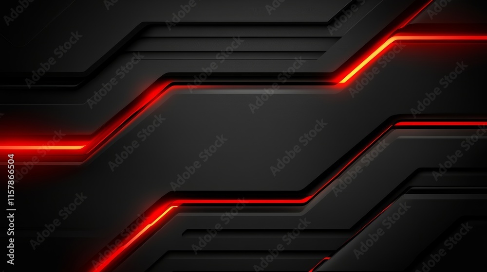 Poster abstract red and black tech background
