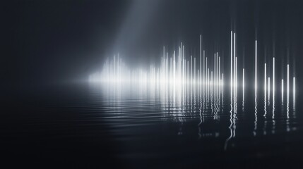 Abstraktes Lichtspiel mit futuristischer &Auml;sthetik