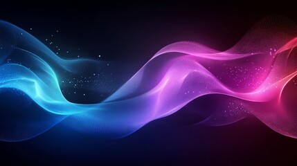 Abstract colorful flowing waves, vibrant energy background