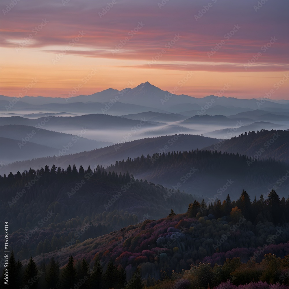 Wall mural mountain