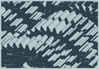 Transmission close-up retro poster style