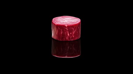 Exquisite beef cut culinary studio food photography dark background close-up gourmet concept