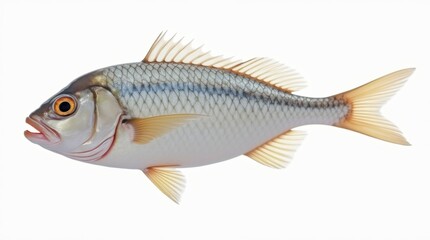 Fototapeta premium fish white background