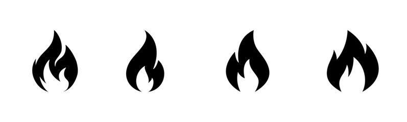 fire icons set