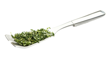 Herb Stripper Tool for Easy Herb Chopping - Isolated on White Background