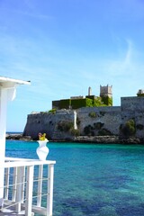 Obraz premium Beautiful postal of a beach in Puglia, Italy