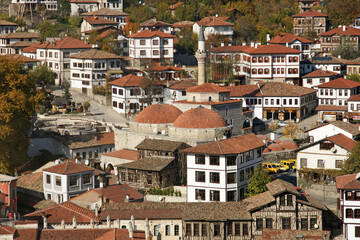 Obraz premium Safranbolu is one of the Ottoman cities of Turkey. The oldest surviving Ottoman houses are here. It is protected by UNESCO.
