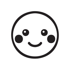 A cheerful and friendly smiling face icon, perfect for conveying happiness, joy, or positivity in various designs. This simple image is ideal for use in apps, websites, and promotional materials.