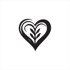 A simple and modern heart icon with clean lines, symbolizing love, care, and passion. Perfect for Valentine's designs, healthcare themes, and romantic projects in both digital and print media.