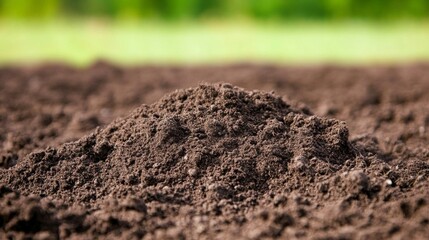 Soil Preparation in Bright Light for Cultivation Scene