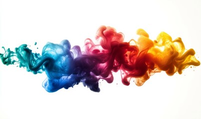 Fototapeta premium Abstract flow of liquid paints in mix