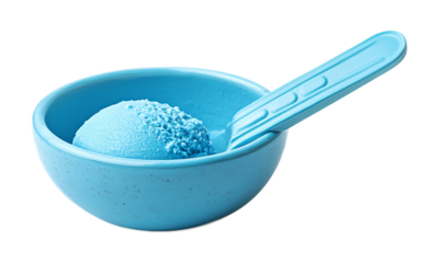 Ice Cream Tub Scoop for Easy Serving - Isolated on White Background