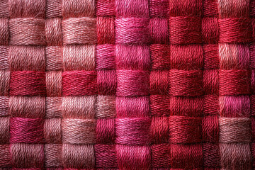 close up of colorful wool shades of pink