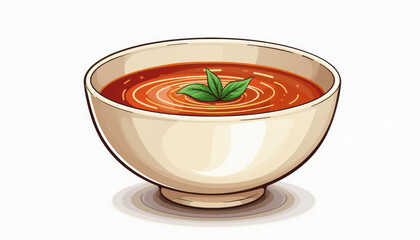 Hearty Tomato Soup in a Classic Bowl
