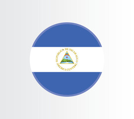 Nicaragua country flag concept with grunge design suitable for a logo icon design	