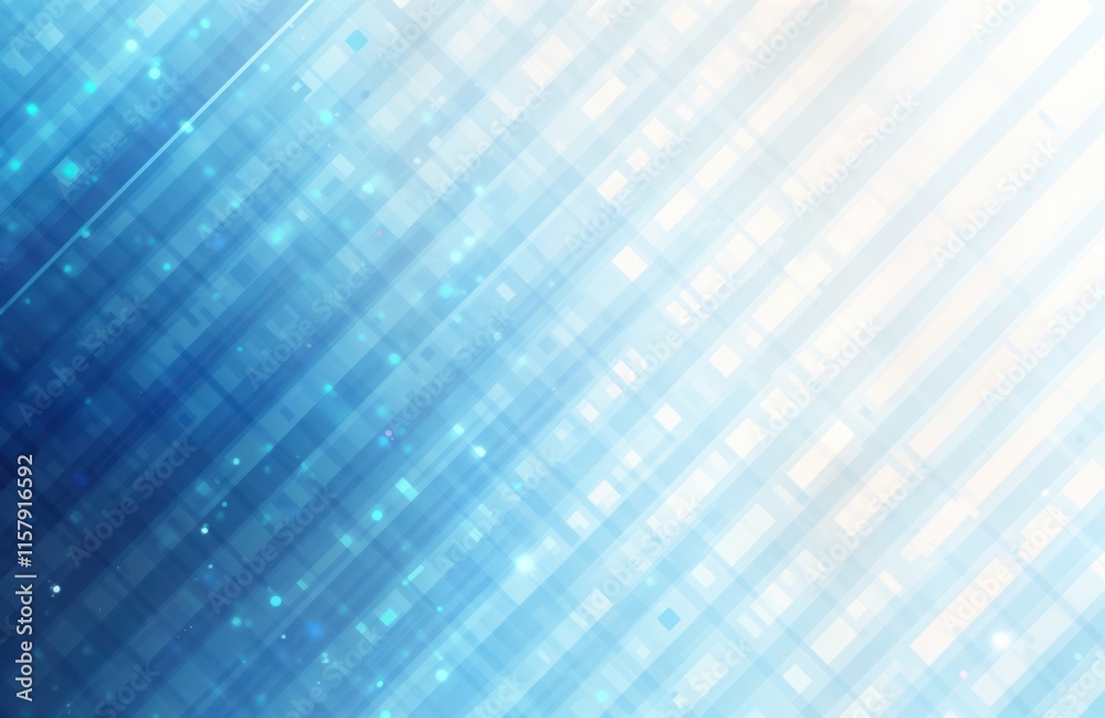 Poster abstract blue pixel grid background. modern techy visual design. seamless pattern. futuristic concep