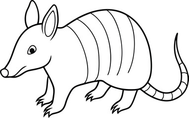 Armadillo silhouette, Texas armadillo silhouette, Tribal armadillo silhouette