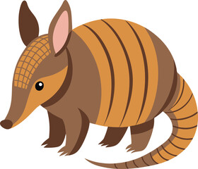Armadillo illustration on White Background