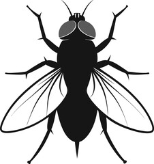 Vector hand drawn illustration of the big fly. 