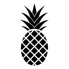 Obraz premium Iconic Black and White Pineapple - High-Quality Minimalist Art for Decor, Ads, and Digital Projects