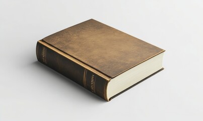 Obraz premium Realistic book cover mockup on white background,