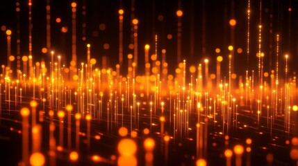 Abstract Financial Trends with Upward Lights