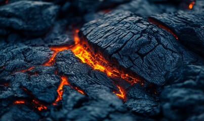 Selective focusing of burnt coal