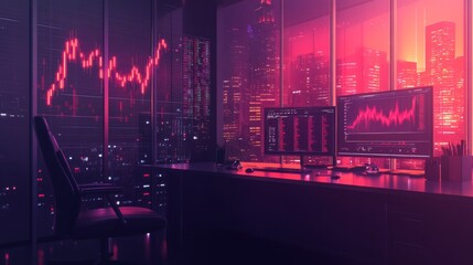 Digital Trading Environment with Price Charts in Office