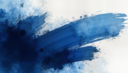 Abstract indigo, white background with brush strokes, grunge effect. Suitable for anniversary celebrations artistic projects. Versatile for invitations, artistic designs. Ideal for illustrations