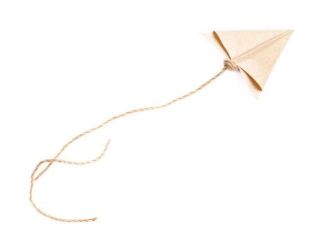 Durable Kite String for Outdoor Fun Isolated on White Background