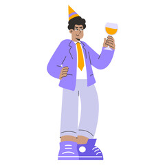 Businessman. Flat Vector Illustration