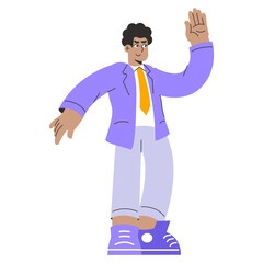 Businessman. Flat Vector Illustration