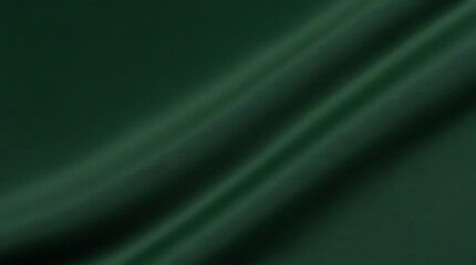 Obraz premium Beautiful smooth elegant wavy emerald green satin silk luxury cloth fabric texture, abstract background design. Card or banner