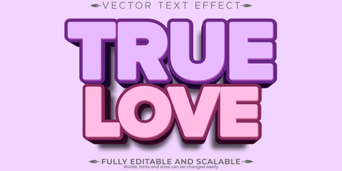 Love editable text effect, editable romance and heart text style