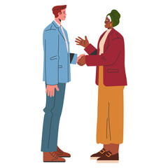 Businesswoman. Flat Vector Illustration