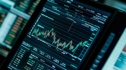 Modern Trading Chart Analysis with Professional Typography