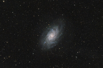 The Triangulum Galaxy, M 33. Is a spiral galaxy about 3.14 million light-years way in the constellation Triangulum. High quality photo
