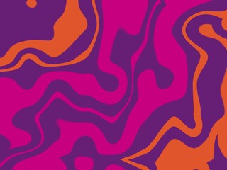 Vibrant abstract background with swirling purple and orange marble texture