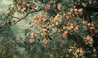 The Crataegus bush, blooming now, is also known by names such as quickthorn, thornapple, May-tree, whitethorn, or hawberry.