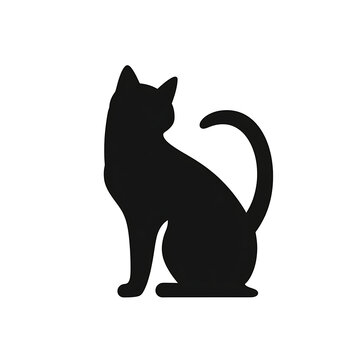 recommend clip art: Black Cat Silhouette Sitting