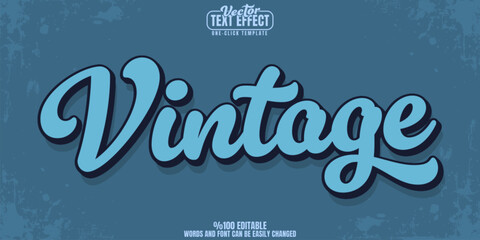 Retro editable text effect, customizable 80s and vintage 3d font style
