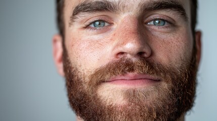 Obraz premium Artistic Close-Up Portrait of a Man