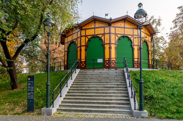 The carousel was built in 1892, making it the oldest surviving carousel in Europe. The carousel is unique thanks to the horse figures, which are covered in real horse hide. © Tom