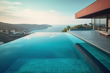 Fototapeta premium luxury villa with pool 
