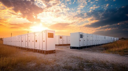 High Capacity Renewable Energy Storage System at Sunset