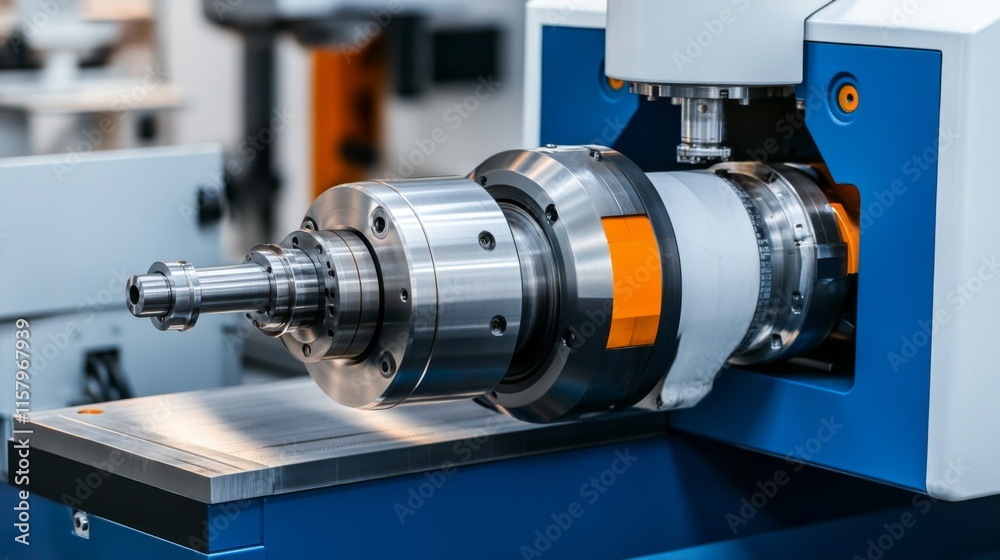 Poster high-precision industrial cnc machine with advanced tooling for precision engineering and manufactur