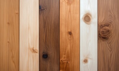 Fototapeta premium A collection of wooden planks showcasing various textures and colors.