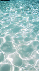 Fototapeta premium Aqua Serenity, Shimmering Water Surface, Reflects Light Beautifully Underneath