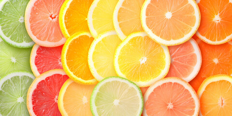 Citrus Fruit Slices, Vibrant, Juicy, Refreshing, Healthy
