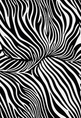 Abstract Zebra Stripe Pattern Design